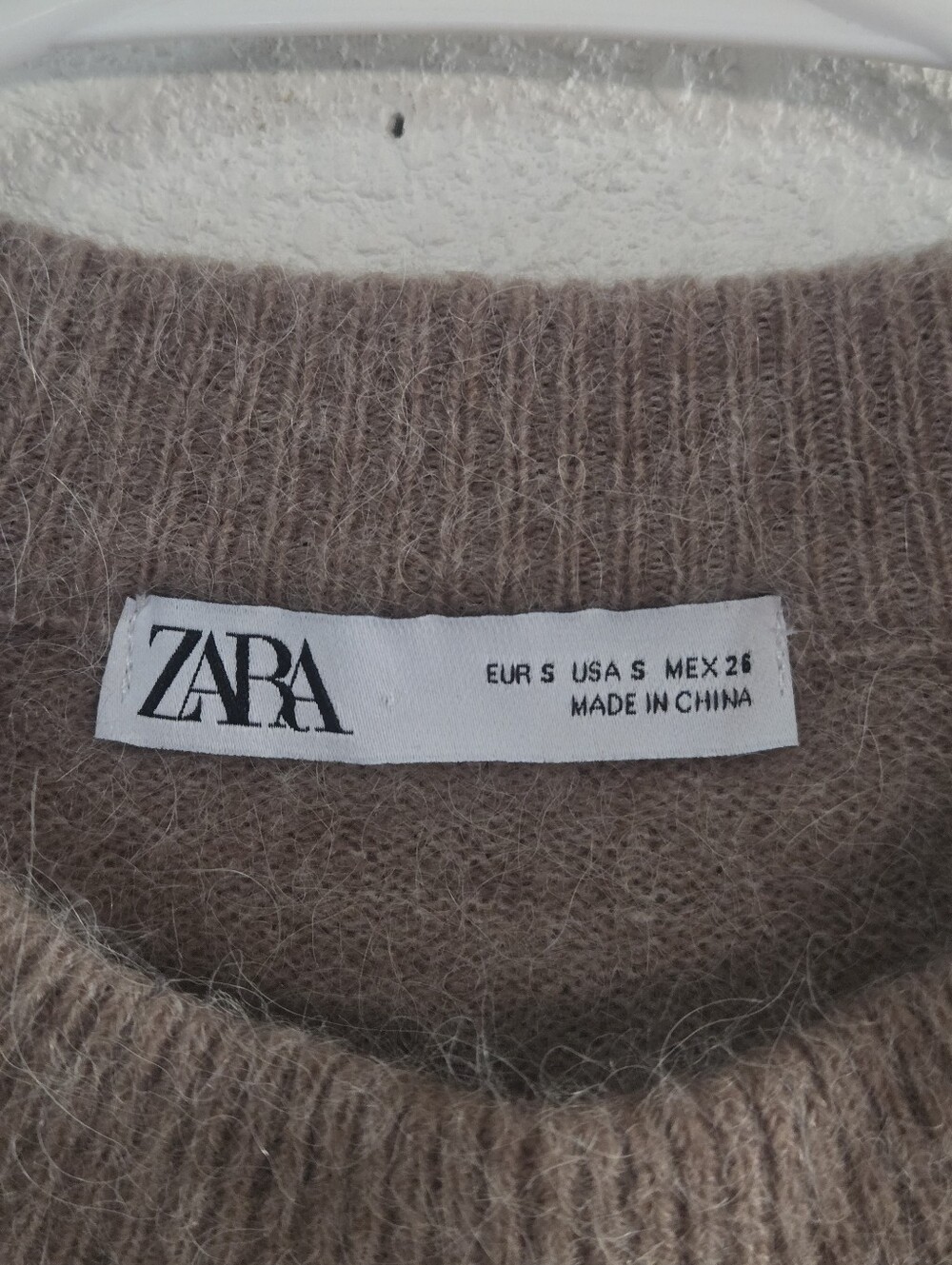 Zara Women's Scoopneck Sweater in Light Brown - Picture 5 of 9